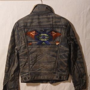 Blue Denim Bomber Jacket